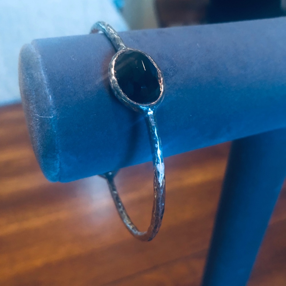 Ippolita Silver & Onyx Two Station Bangle